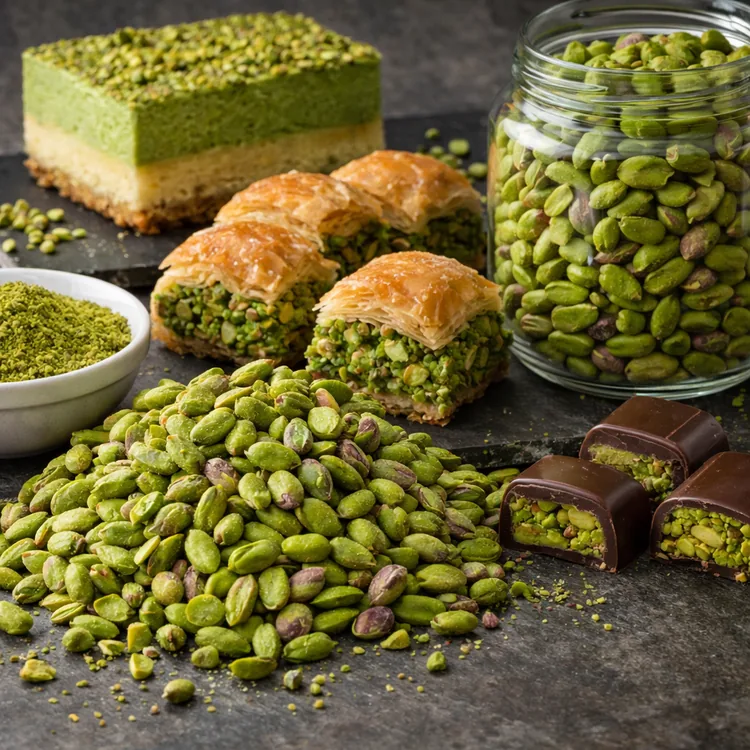 Boz pistachio for premium dessert manufacturing